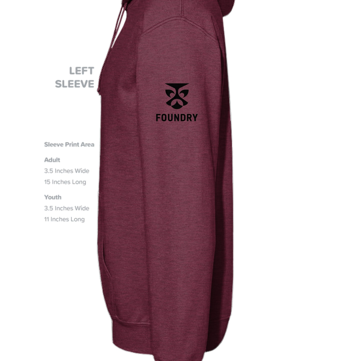 Heather Sport Dark Maroon - SLEEVE_LEFT