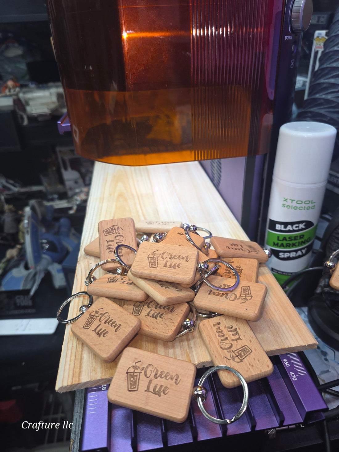Laser Engraving Wood Keychains: Creating Custom Merch for Green Life New Bedford