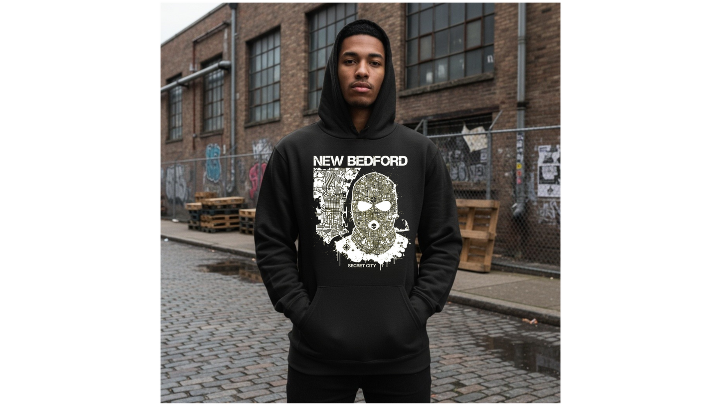 "SUDADERA CON CAPUCHA CARTEL CARTOGRAPHY | NEW BEDFORD" 